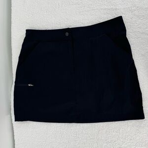 32 Degrees Cool Black‎ Front Pockets Side Zipper Pocket Mini Skirt Womens Large